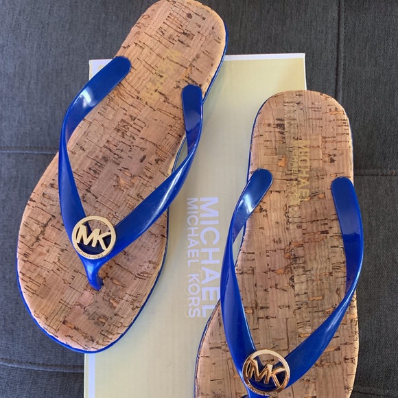 Michael Kors Other - Sz7 michael kors sandals....blue,good condition Michael Kors Other - Sz7 michael kors sandals....blue,good condition